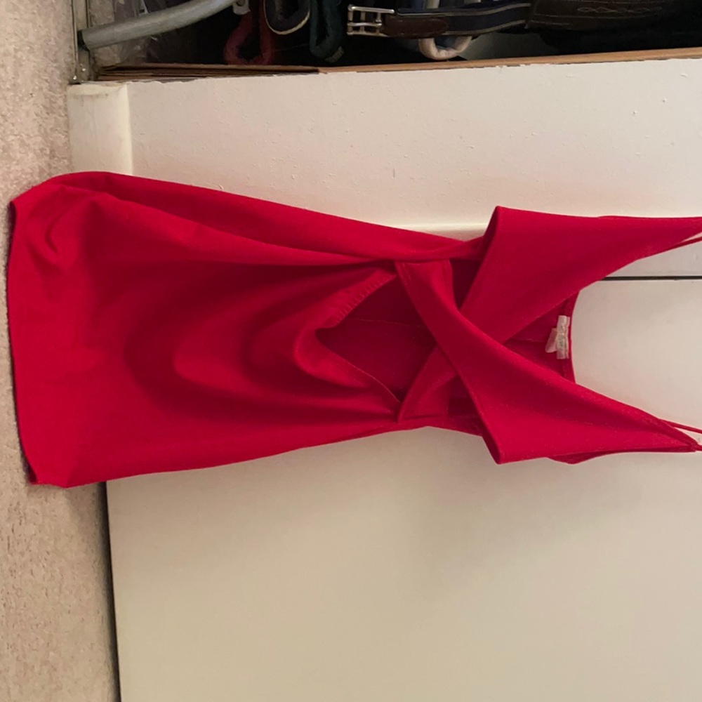 Cross front Prom Dress